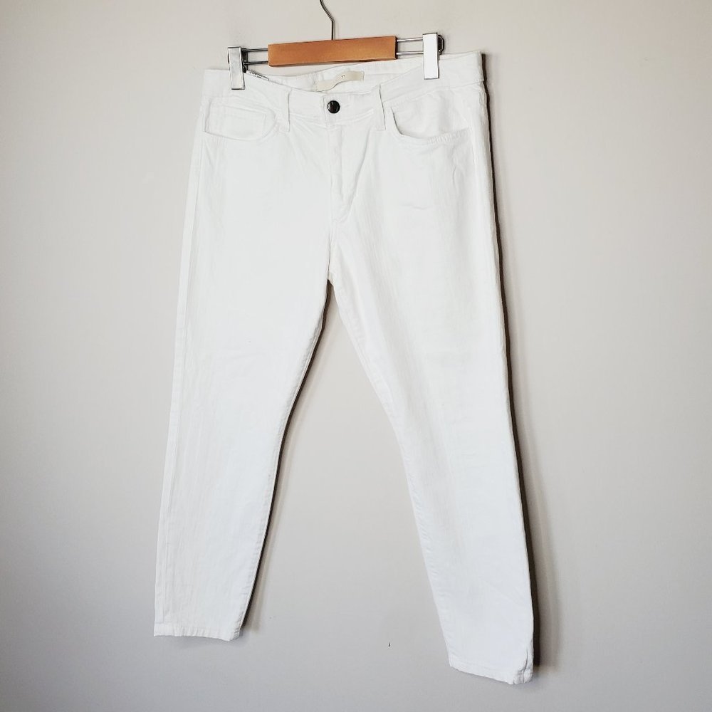 ANTHRO JOE'S White Ankle Straight Leg Jeans fit small! - Picture 2 of 11